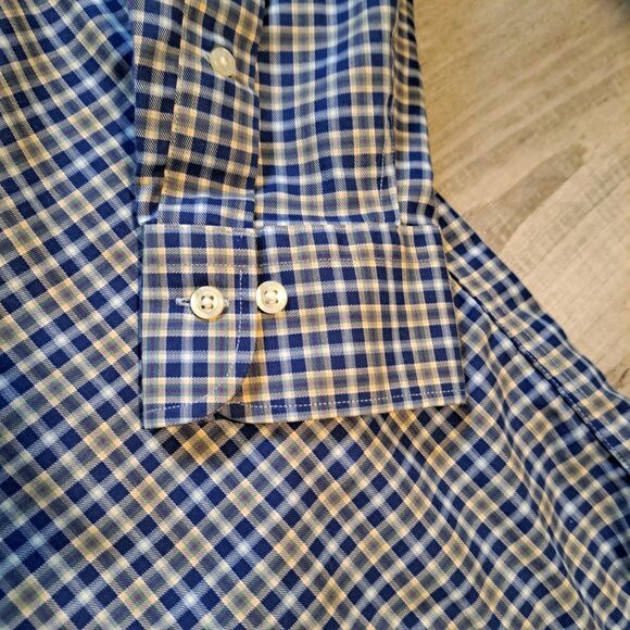 Lauren Ralph Lauren Classic Fit Long Sleeve Button Shirt Plaid Non Iron 17 32/33 - Picture 5 of 12